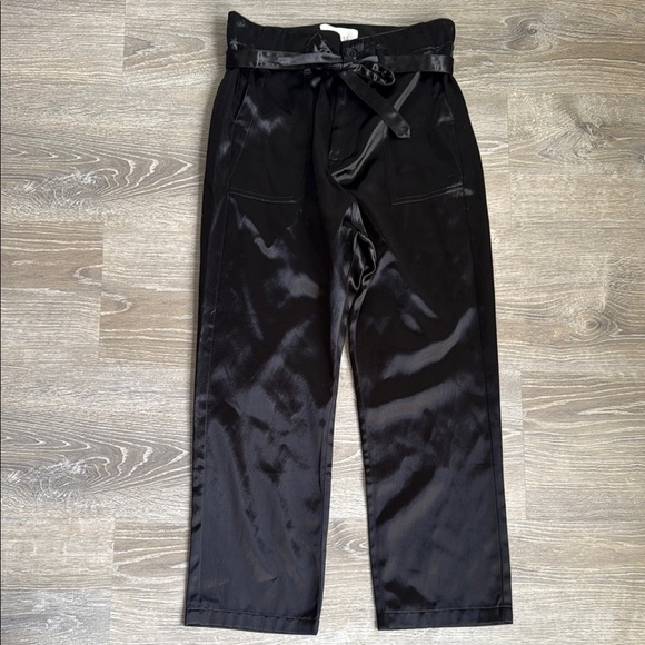 The Great. Convertible Satin Trousers Black XS - Picture 2 of 13